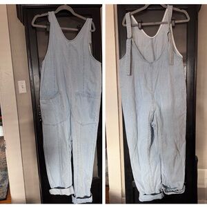 Light Blue Denim Overalls